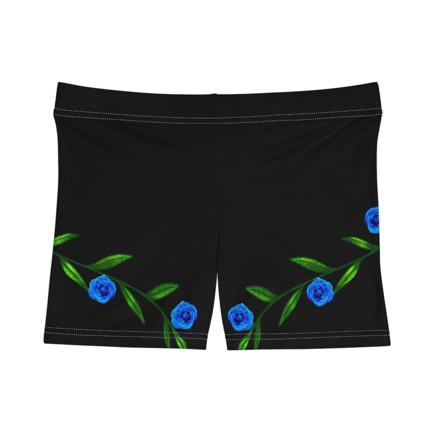 Blue Rose, Summer Shorts, Womens