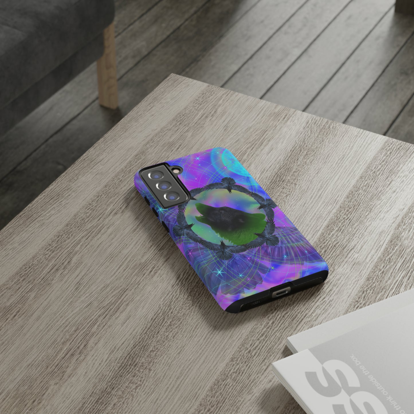 Mystic Wolf Protective Phone Case, Samsung, iPhone, Pixel, all sizes