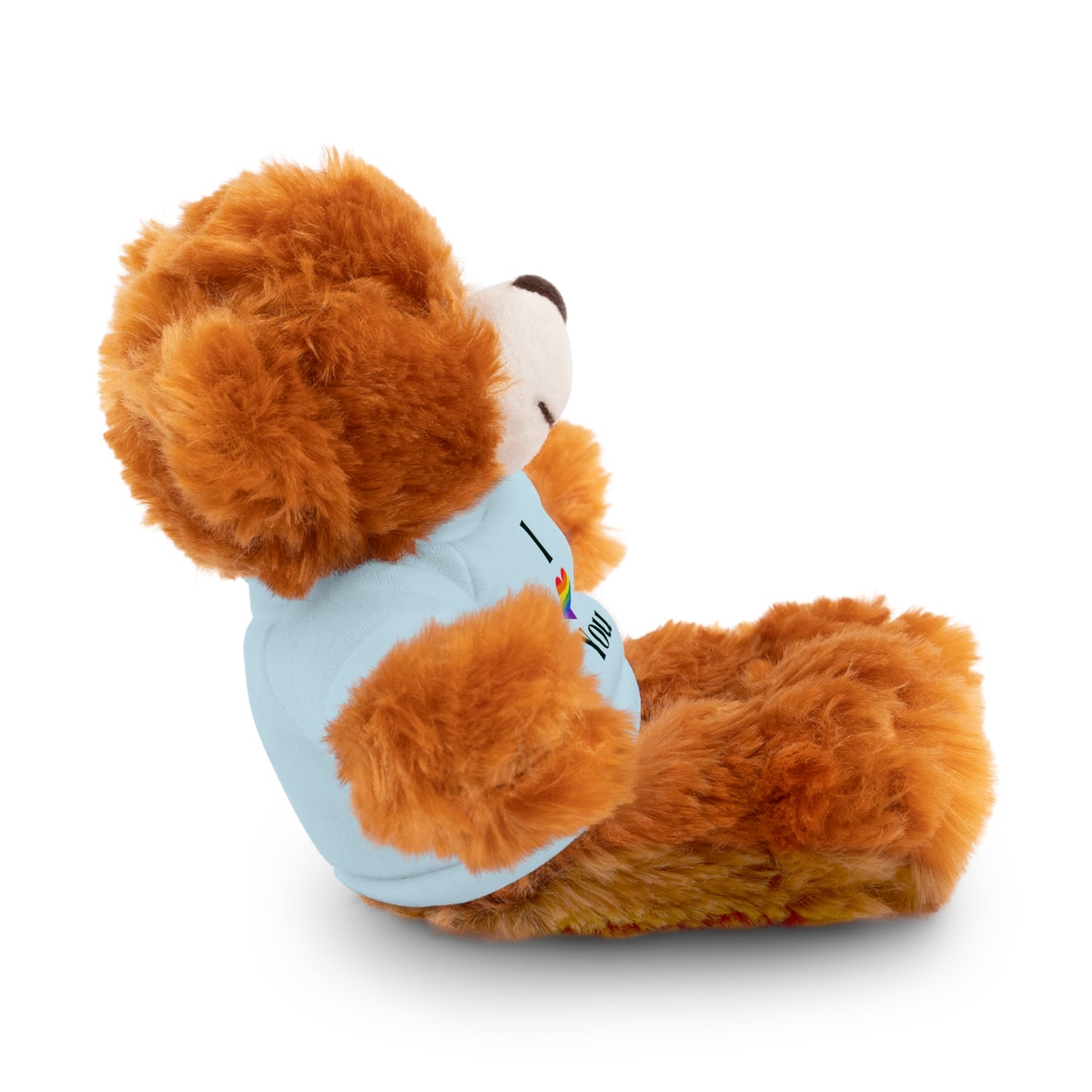 I Heart You Kids Cute Stuffed Animals with Tee; Panda, Sheep, Bunny, Lion, Jaguar, Teddy Bear