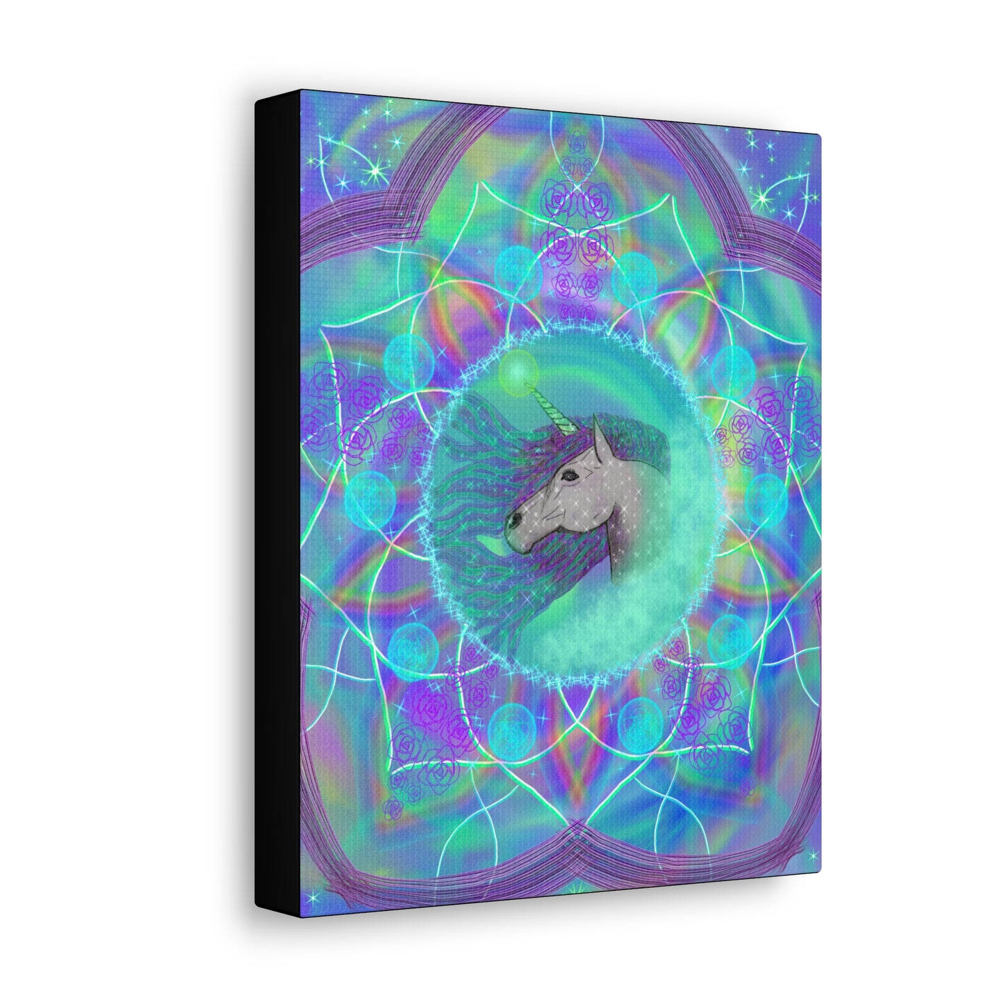 Mystic Unicorn, Canvas Art, Canvas Print, Original Art, Unique Gifts, Unicorn Lover Gift
