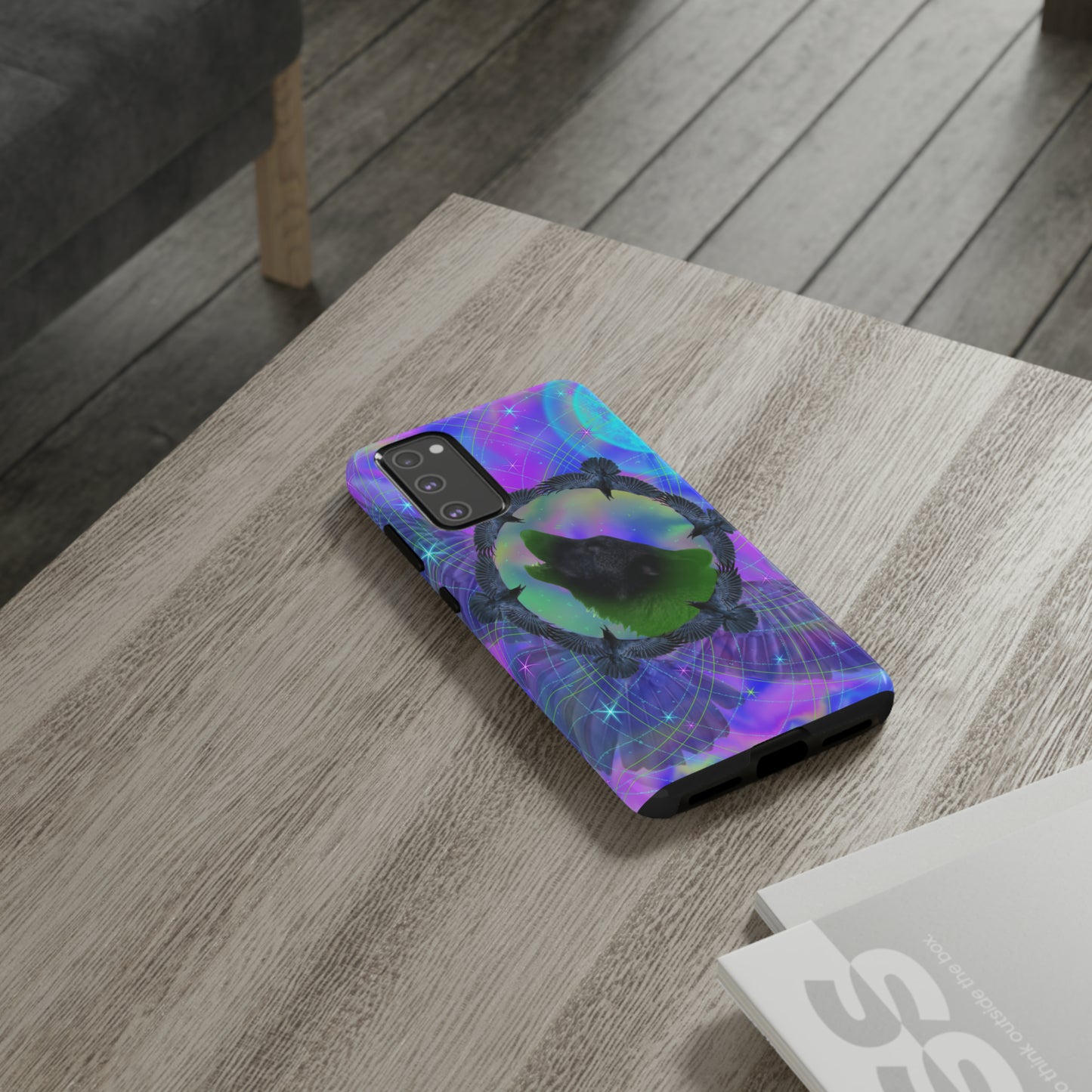 Mystic Wolf Protective Phone Case, Samsung, iPhone, Pixel, all sizes