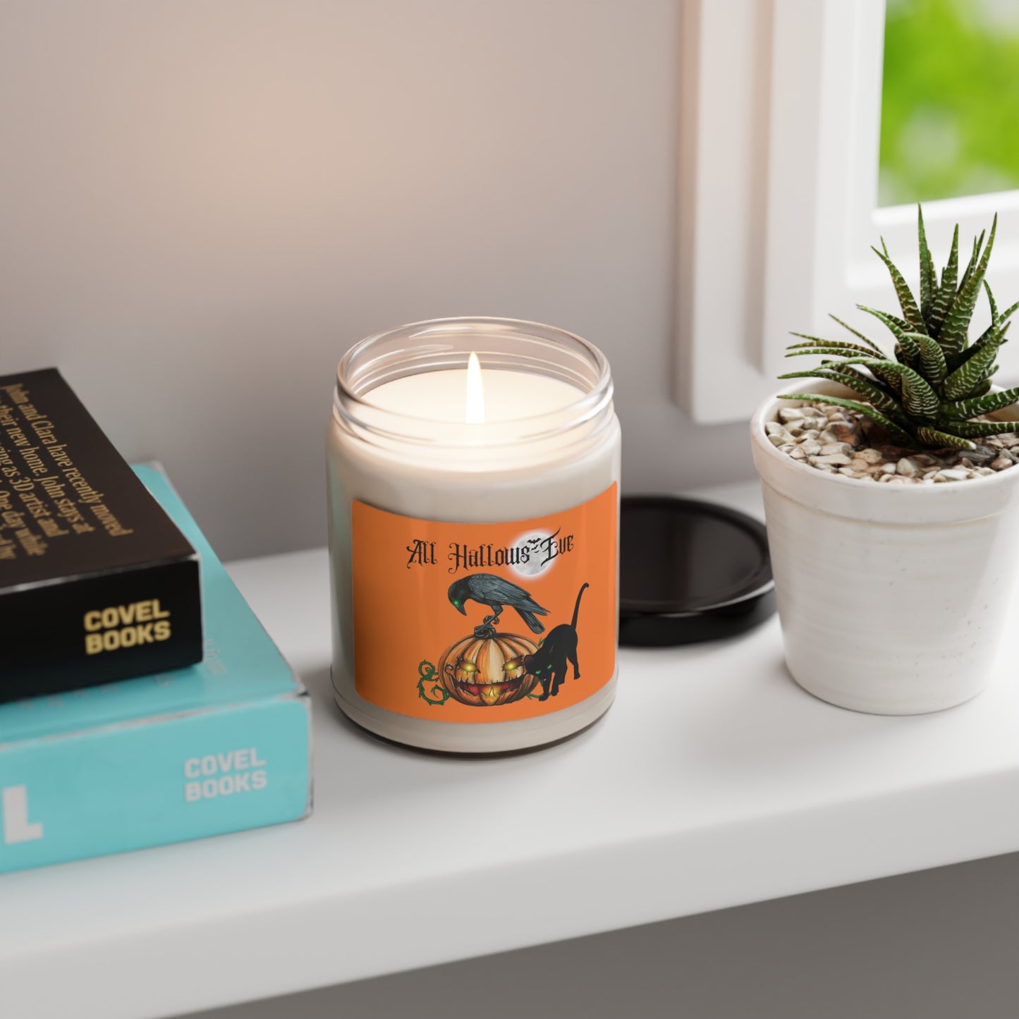 Halloween Candle All Hallows Eve Scented Soy Candle, 9oz