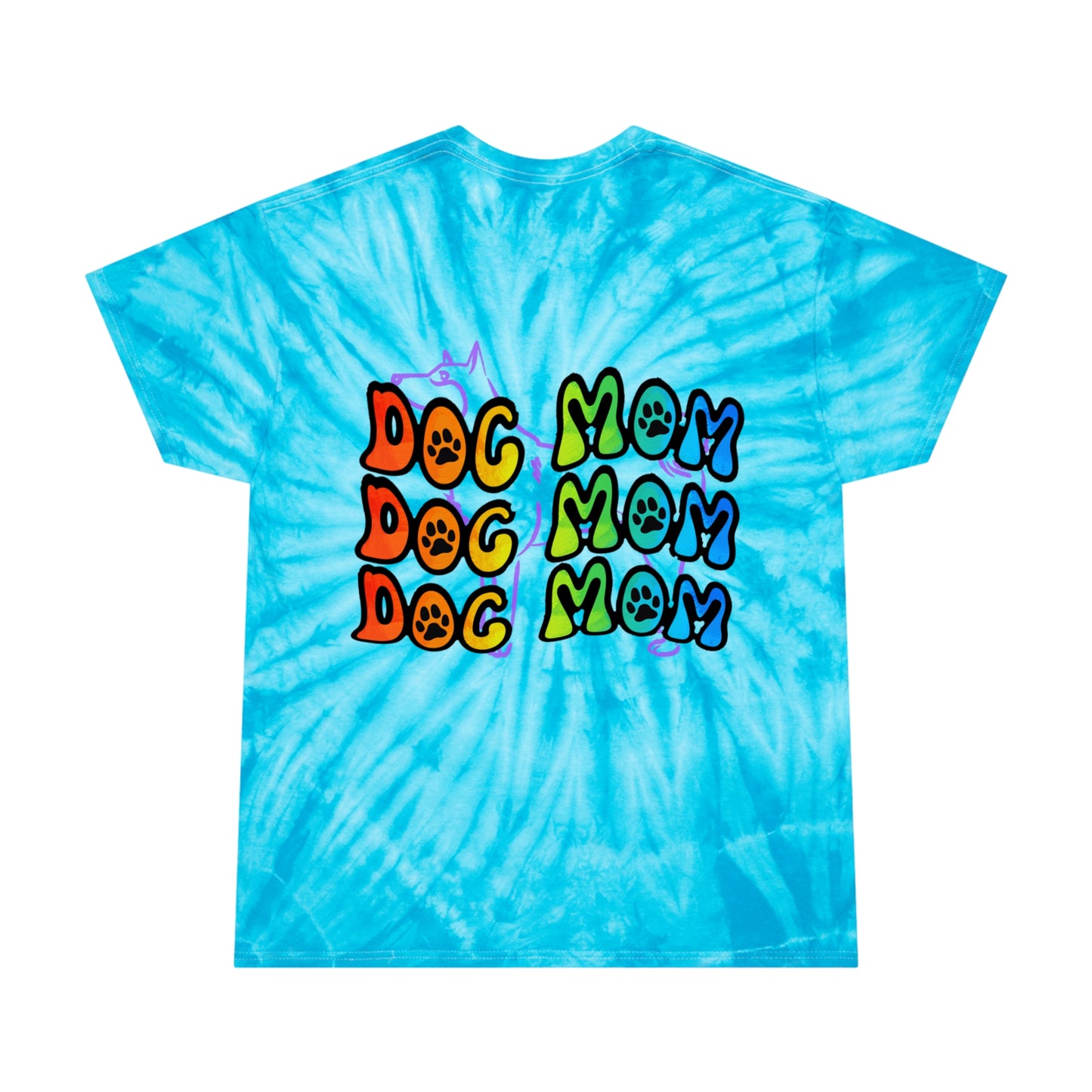 Dog Mom Tie-Dye Tee, Cyclone