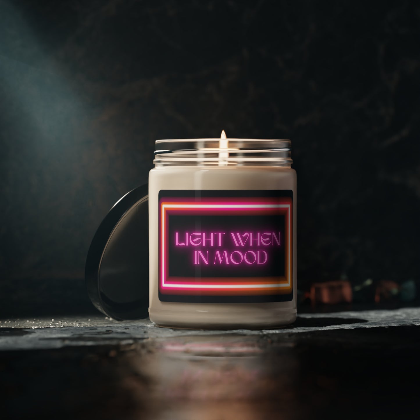 Light When In Mood, Scented Soy Candle, 9oz, Funny Candle Humor, Valentines Day Gift