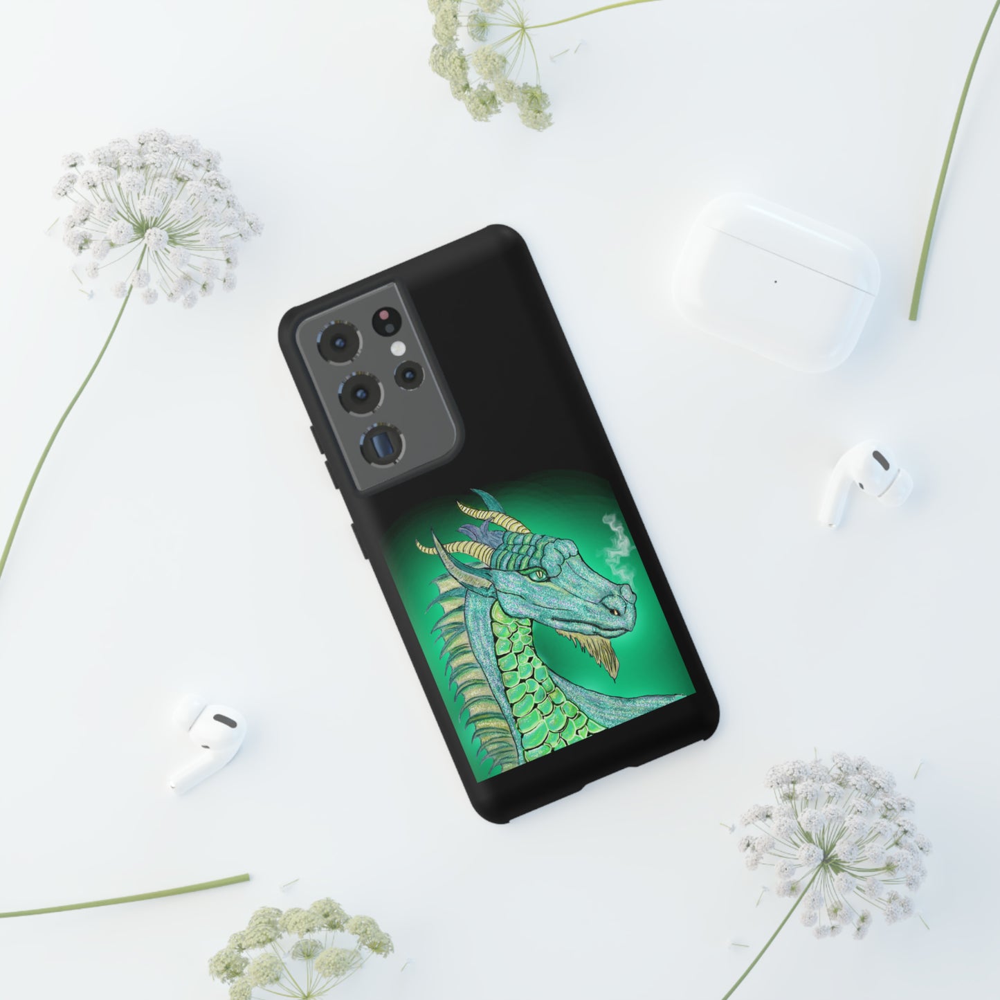 Mystic Dragon Protective Phone Case, Samsung, iPhone, Pixel, all sizes