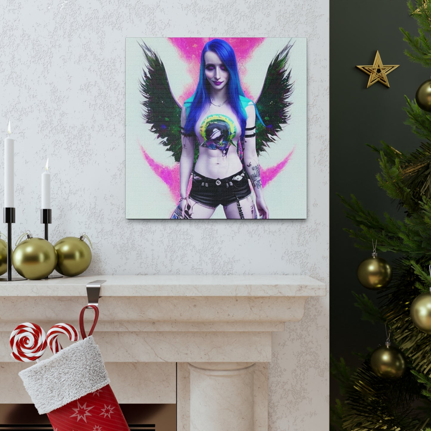 Kawai Art, Canvas Print, Wall Art Original Art, Unique Gifts, Gift for Her, Gift For Him
