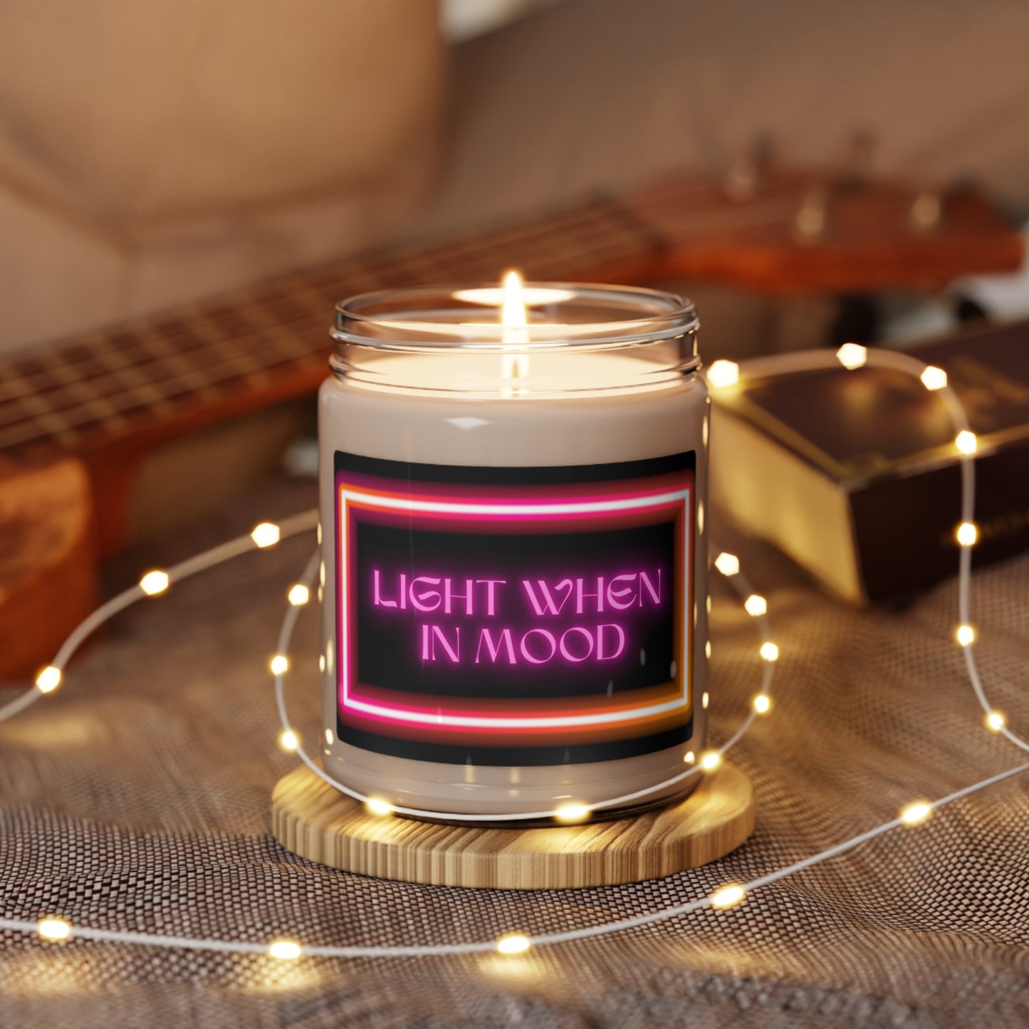 Light When In Mood, Scented Soy Candle, 9oz, Funny Candle Humor, Valentines Day Gift