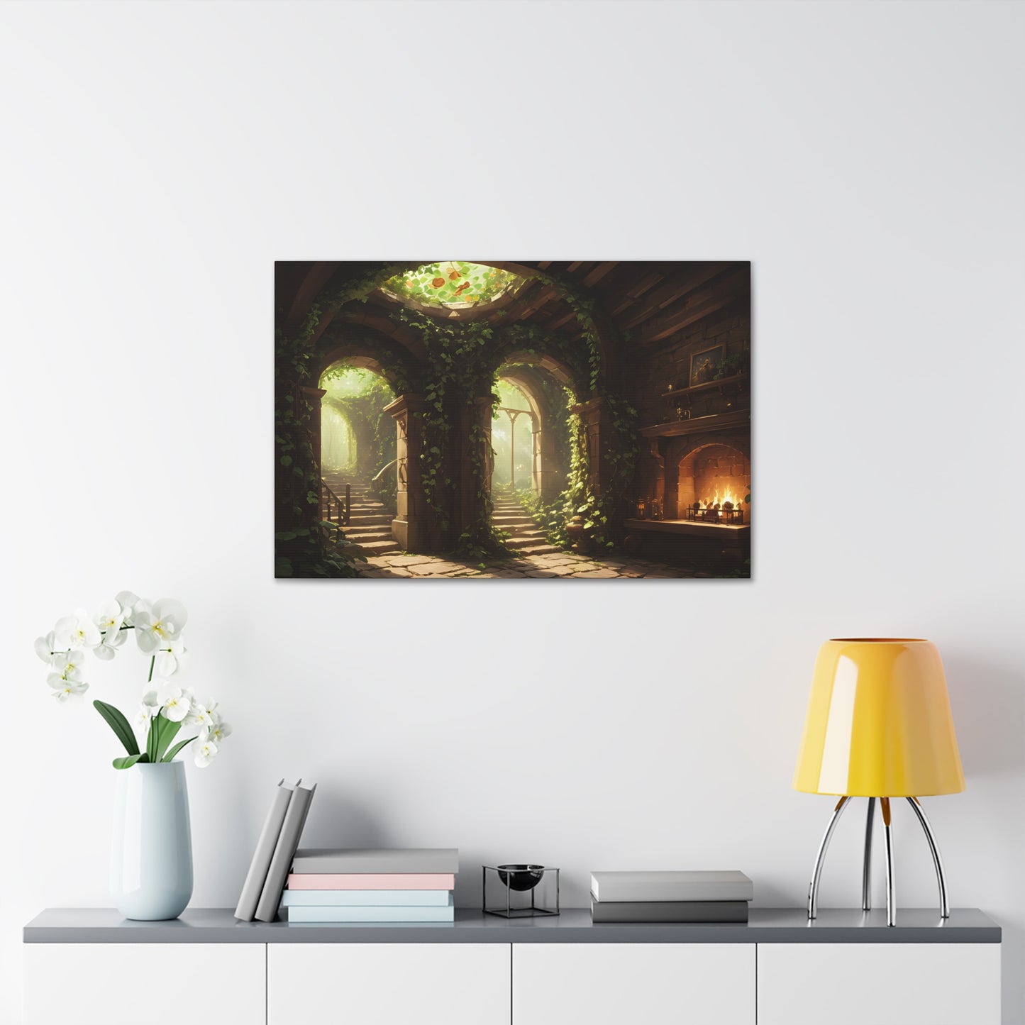 Underground Haven, Canvas Art, Canvas Print, Wall Decor, Original Art, Unique Gifts