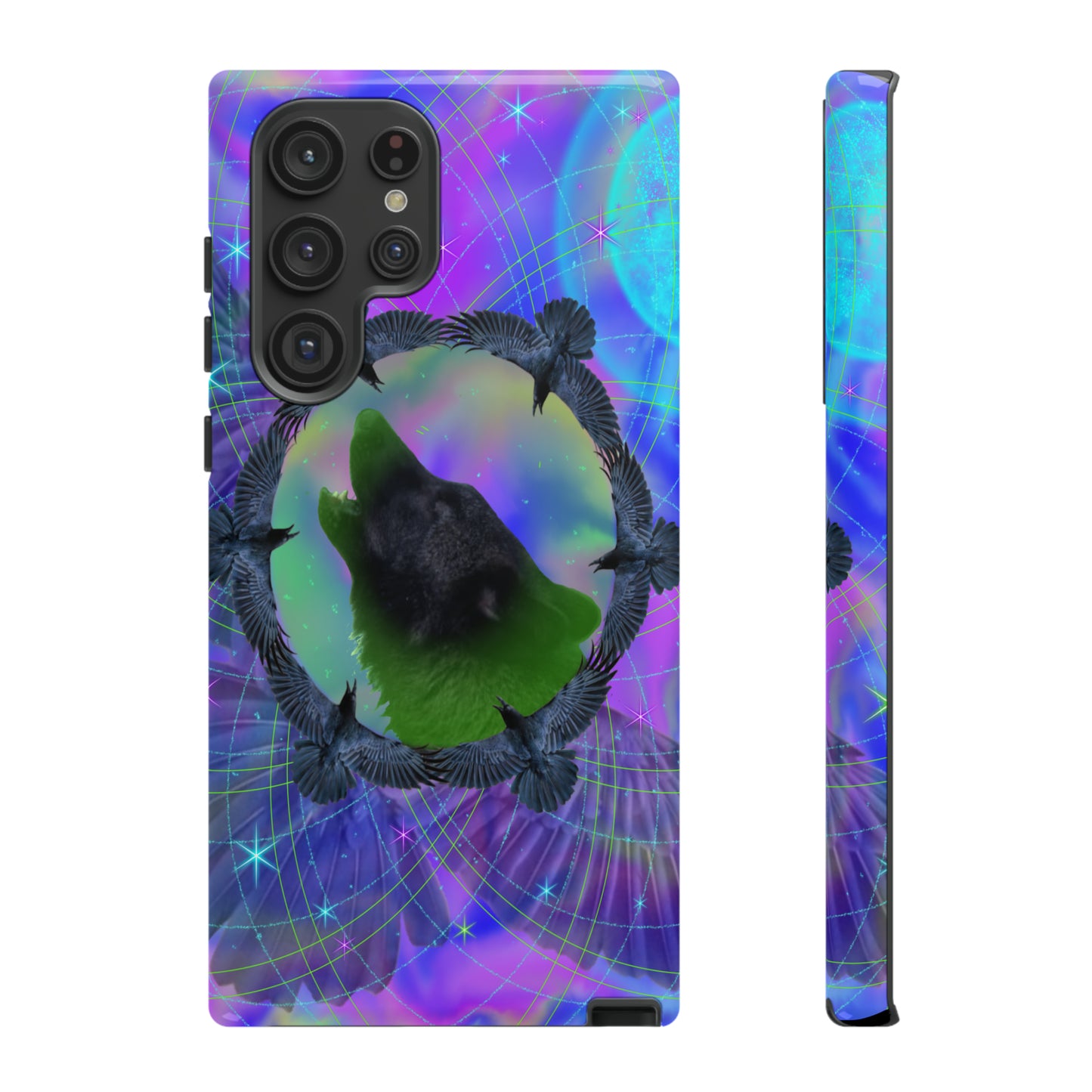 Mystic Wolf Protective Phone Case, Samsung, iPhone, Pixel, all sizes