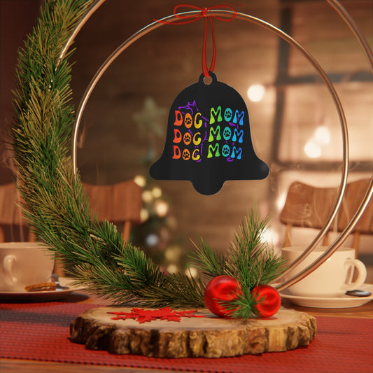 Dog Mom Metal Ornament Bell