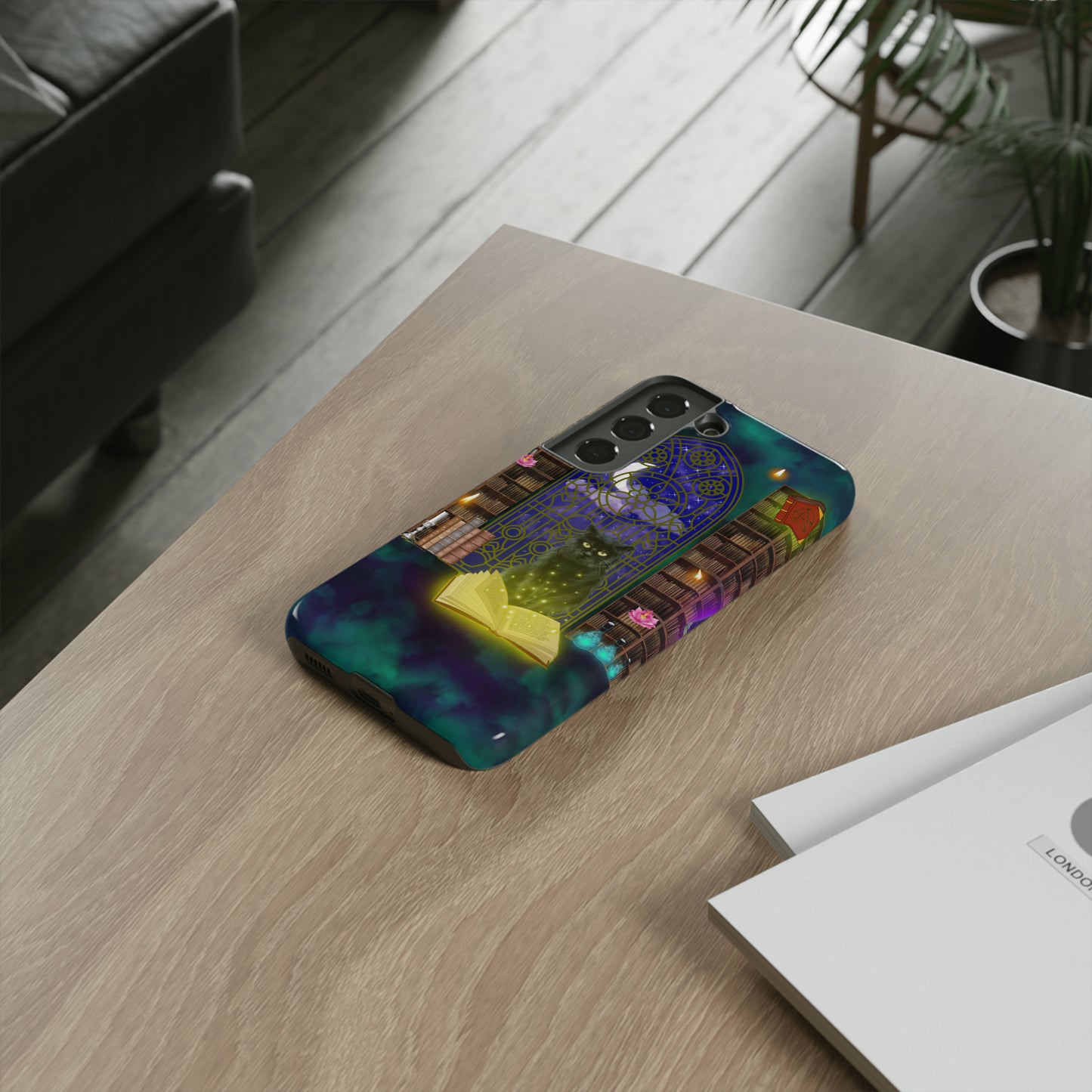 Mystic Cat Protective Phone Case, Samsung, iPhone, Pixel, all sizes