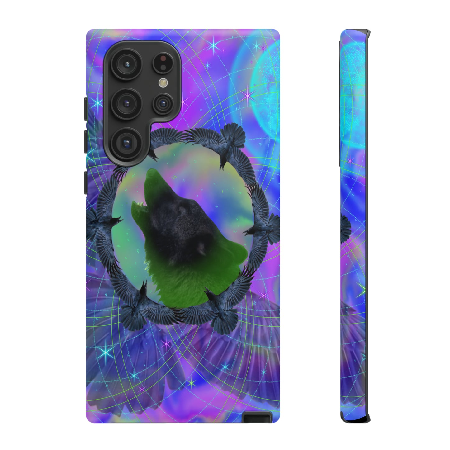Mystic Wolf Protective Phone Case, Samsung, iPhone, Pixel, all sizes