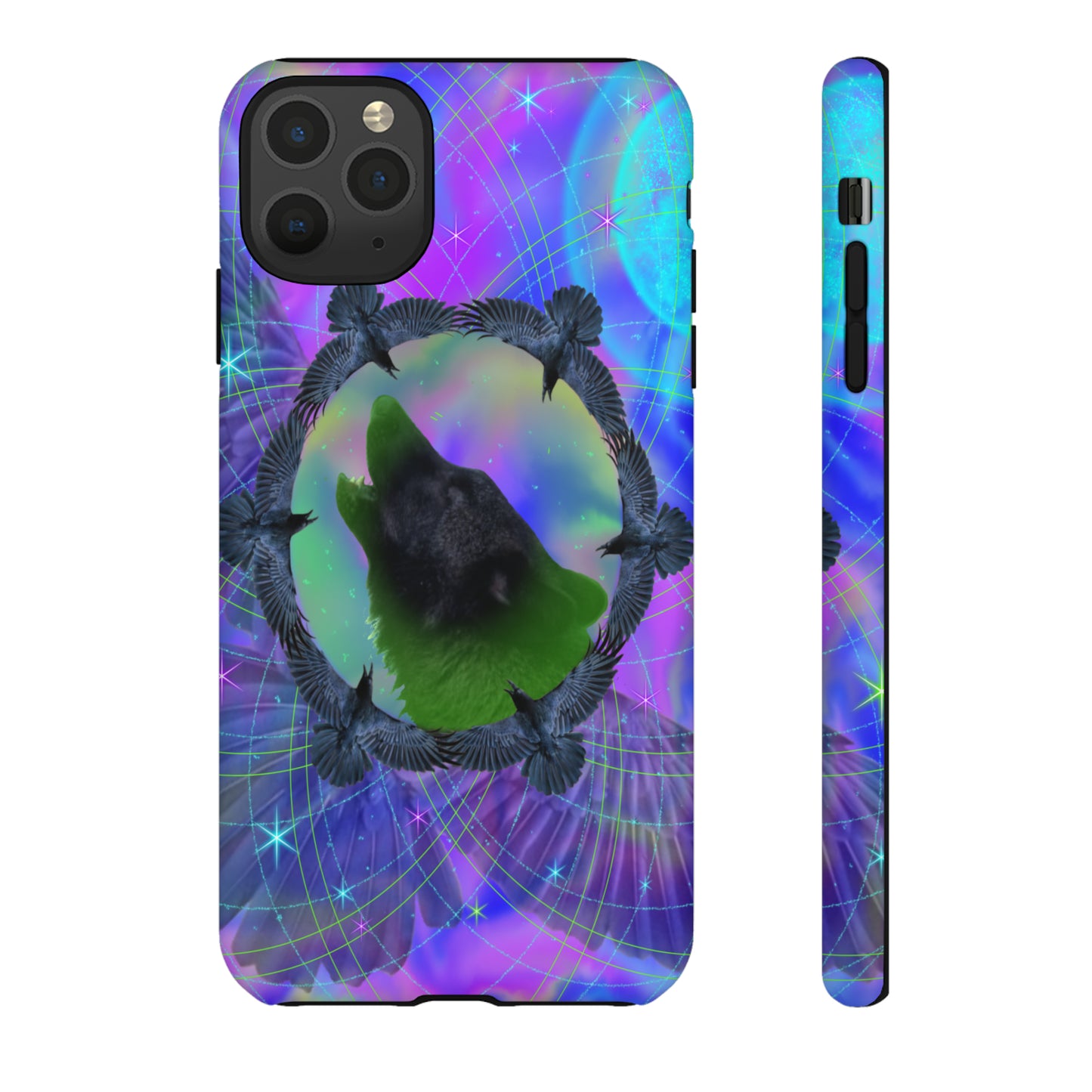Mystic Wolf Protective Phone Case, Samsung, iPhone, Pixel, all sizes