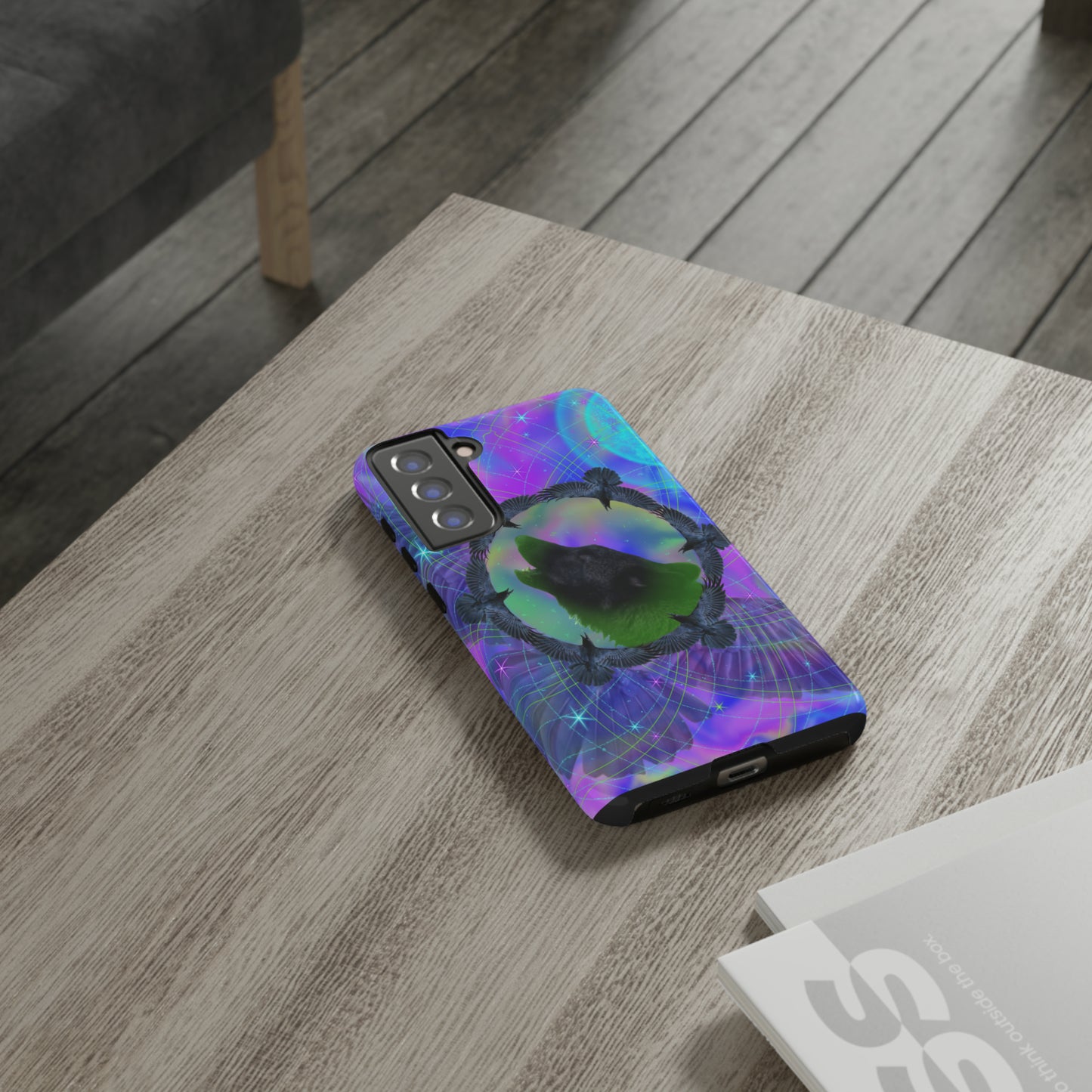 Mystic Wolf Protective Phone Case, Samsung, iPhone, Pixel, all sizes