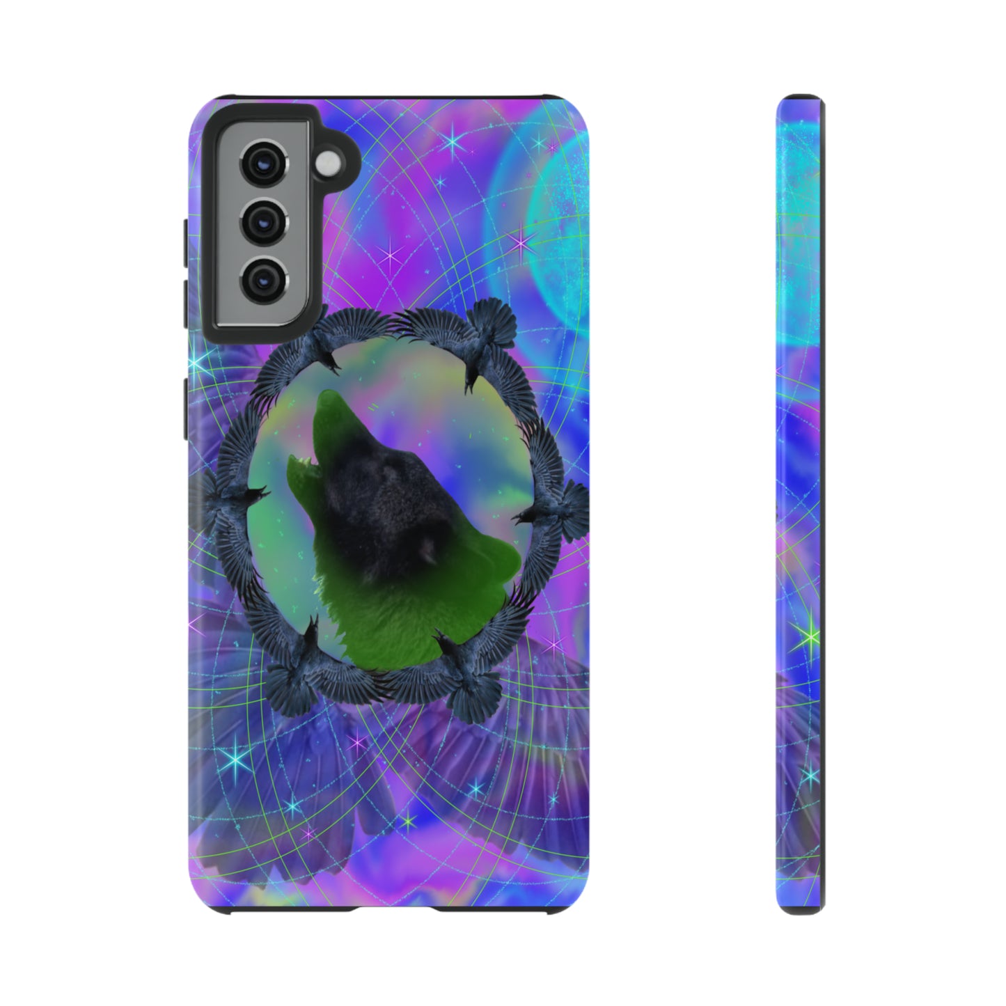 Mystic Wolf Protective Phone Case, Samsung, iPhone, Pixel, all sizes