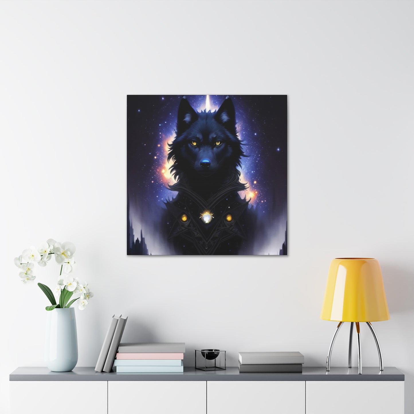Wolf Spirit Guide, Canvas Art, Canvas Print, Wall Decor, Original Art, Unique Gifts