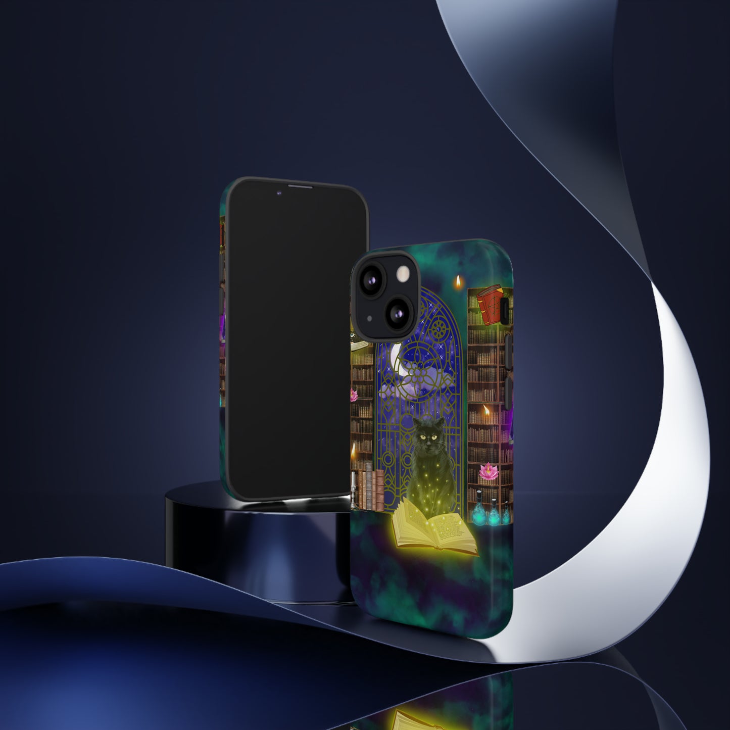 Mystic Cat Protective Phone Case, Samsung, iPhone, Pixel, all sizes