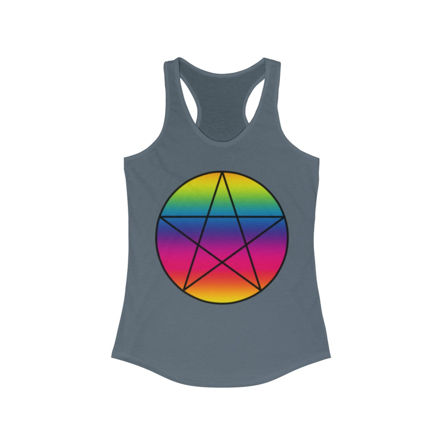 PRIDE Pentagram Women's Ideal Racerback Tank
