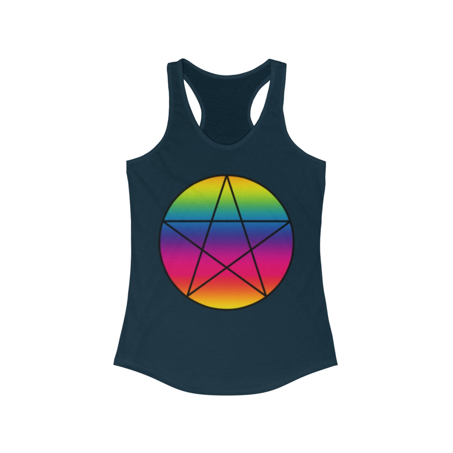 PRIDE Pentagram Women's Ideal Racerback Tank
