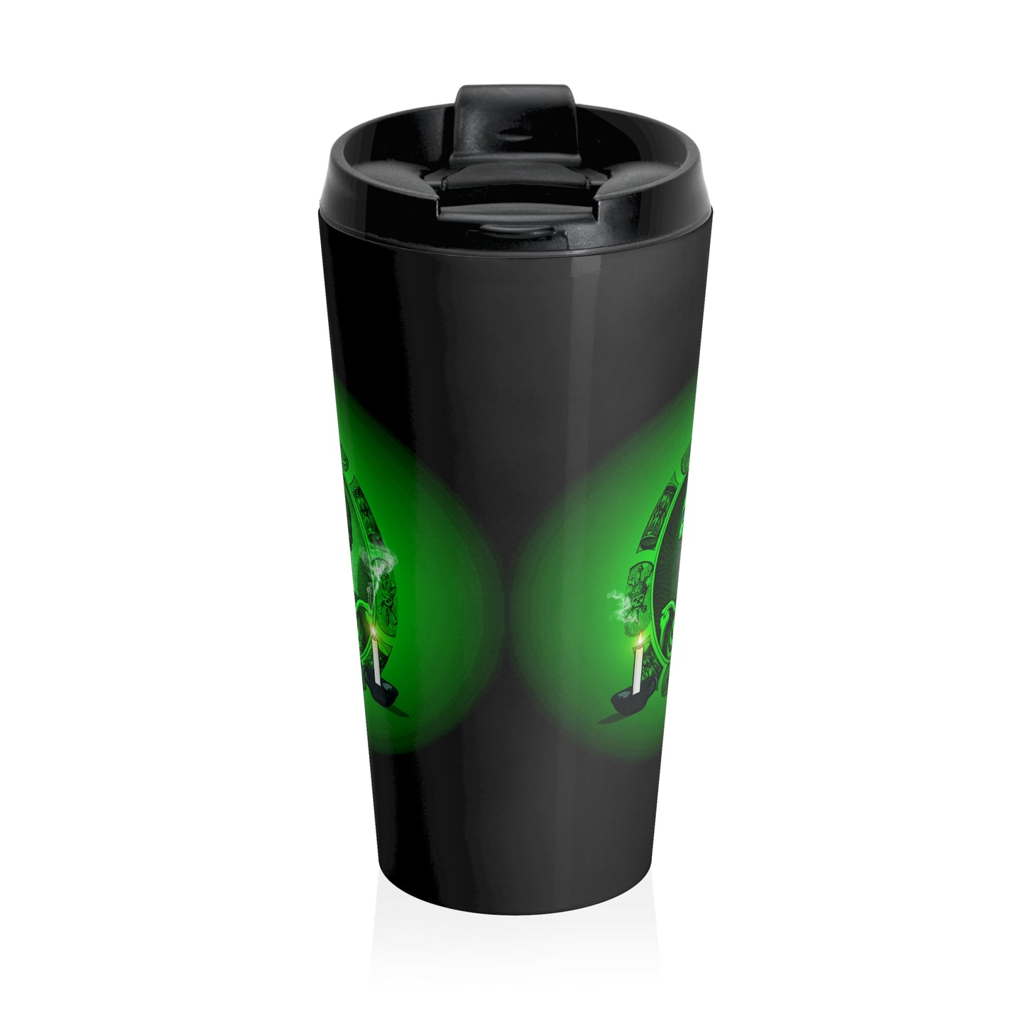 Stainless Steel Spooky Halloween Travel Mug with Insert