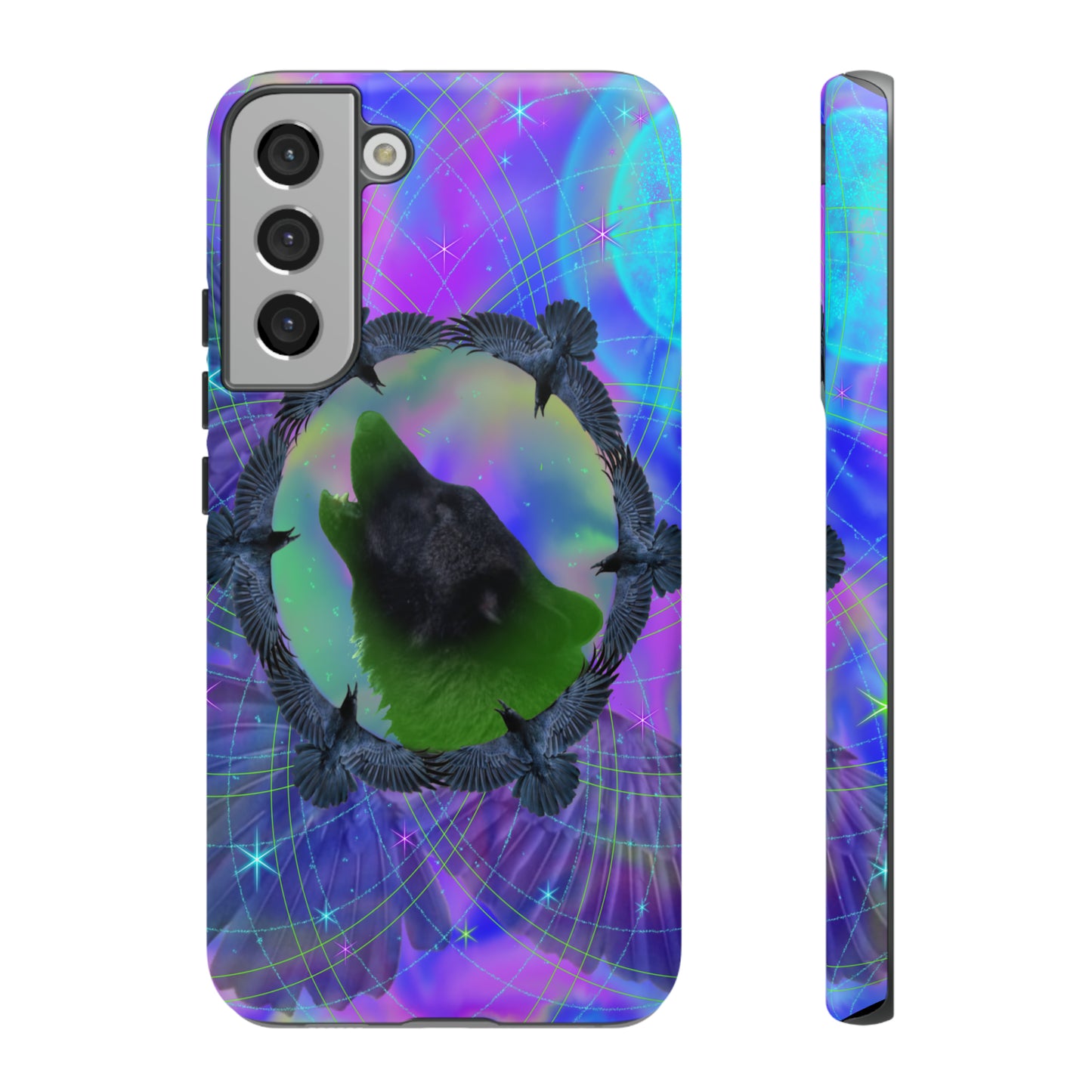 Mystic Wolf Protective Phone Case, Samsung, iPhone, Pixel, all sizes