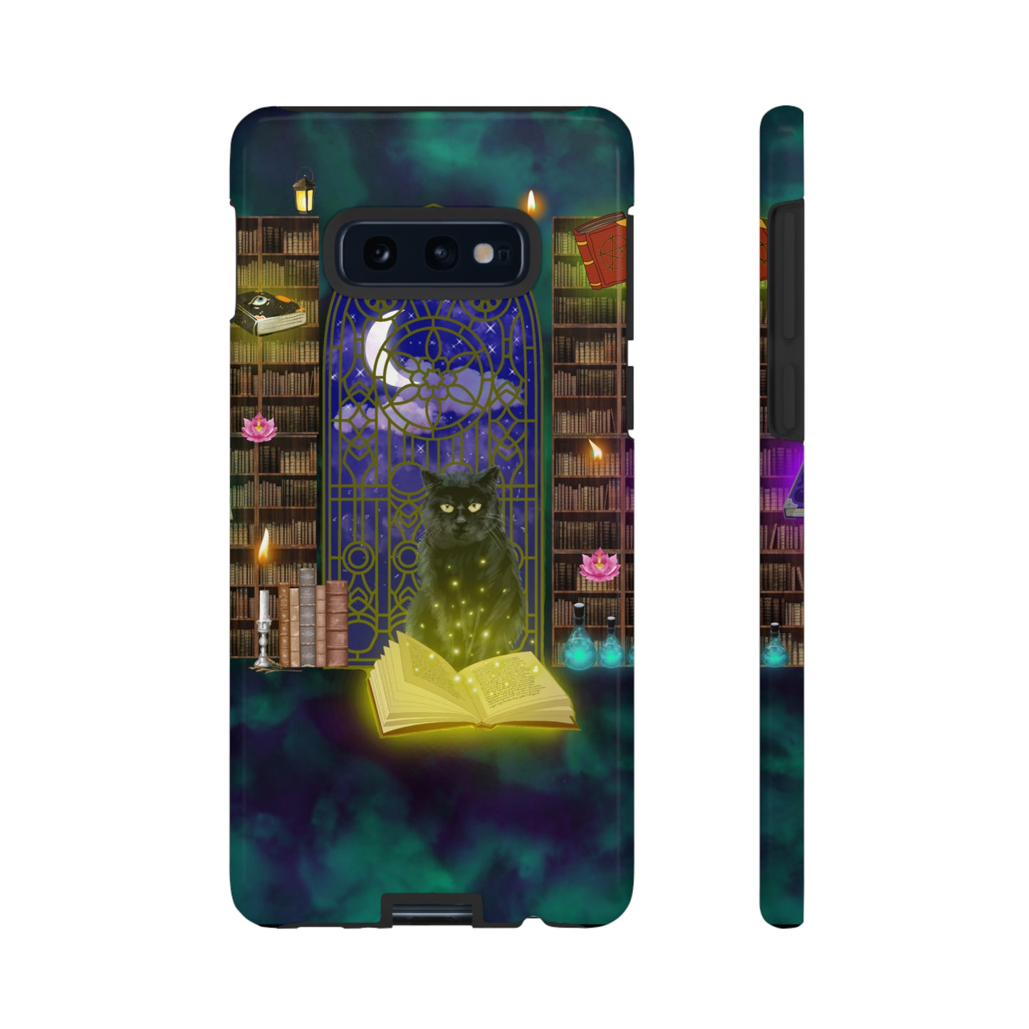Mystic Cat Protective Phone Case, Samsung, iPhone, Pixel, all sizes