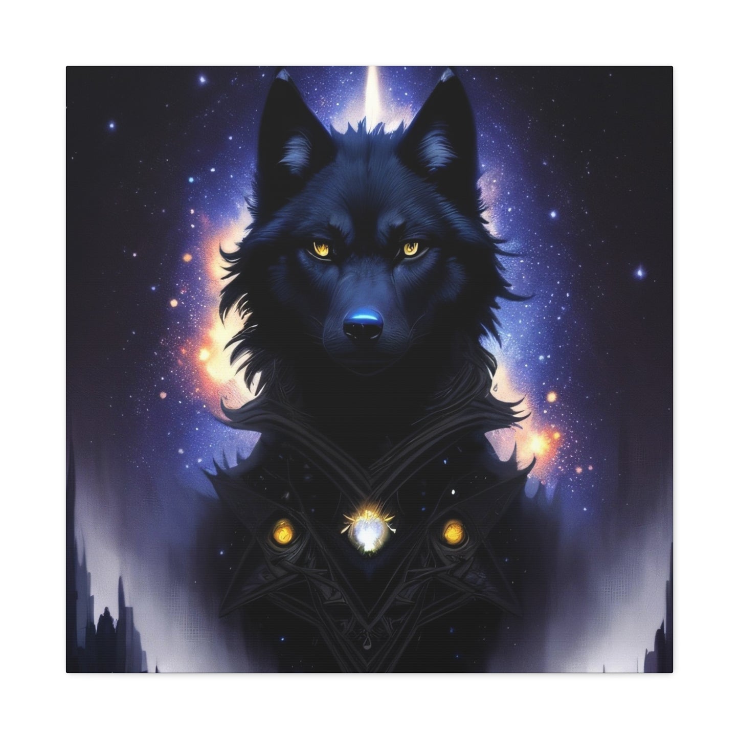 Wolf Spirit Guide, Canvas Art, Canvas Print, Wall Decor, Original Art, Unique Gifts