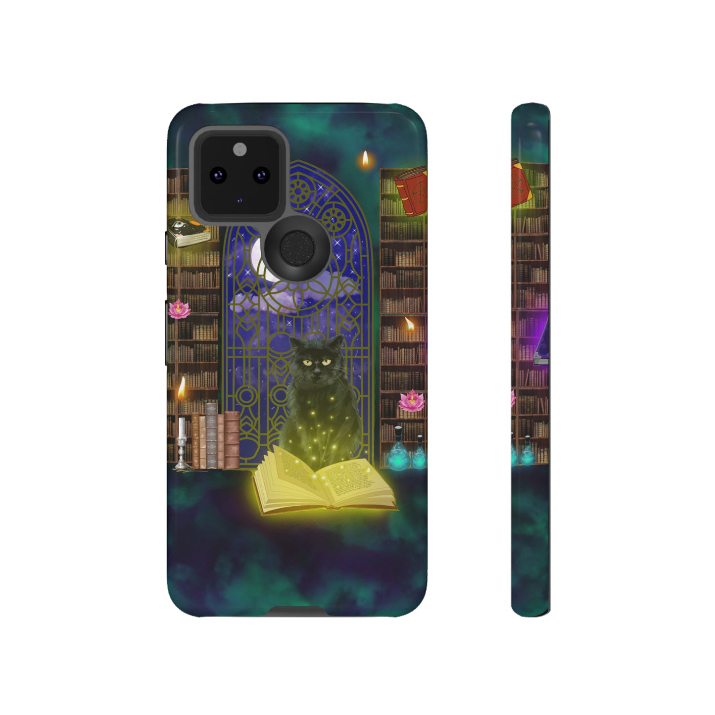 Mystic Cat Protective Phone Case, Samsung, iPhone, Pixel, all sizes