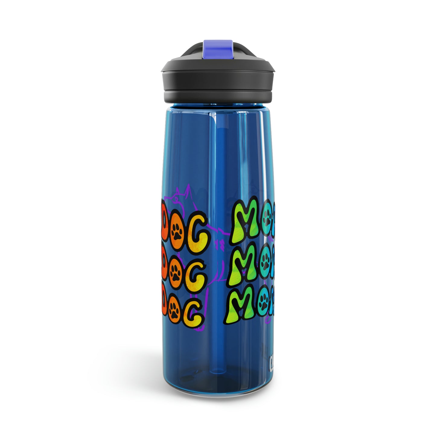 Dog Mom Water Bottle, 25oz