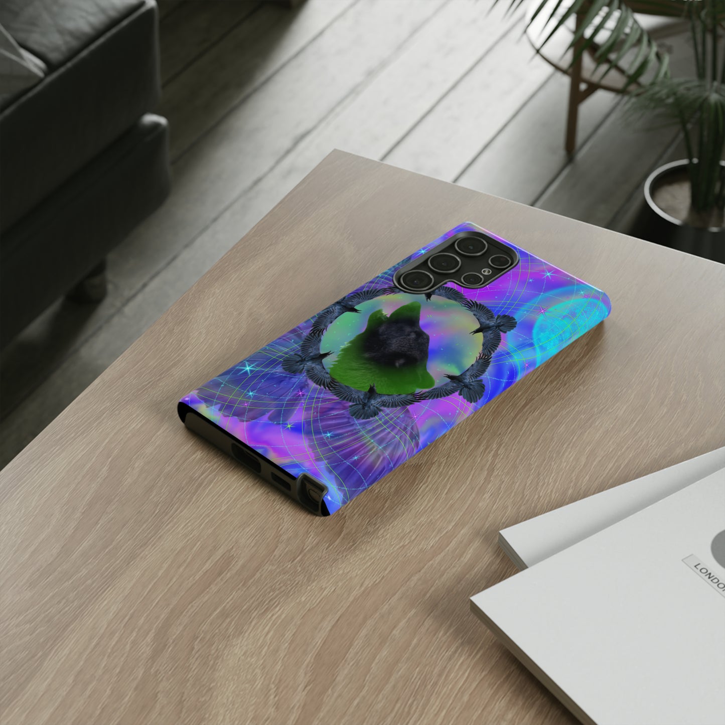 Mystic Wolf Protective Phone Case, Samsung, iPhone, Pixel, all sizes