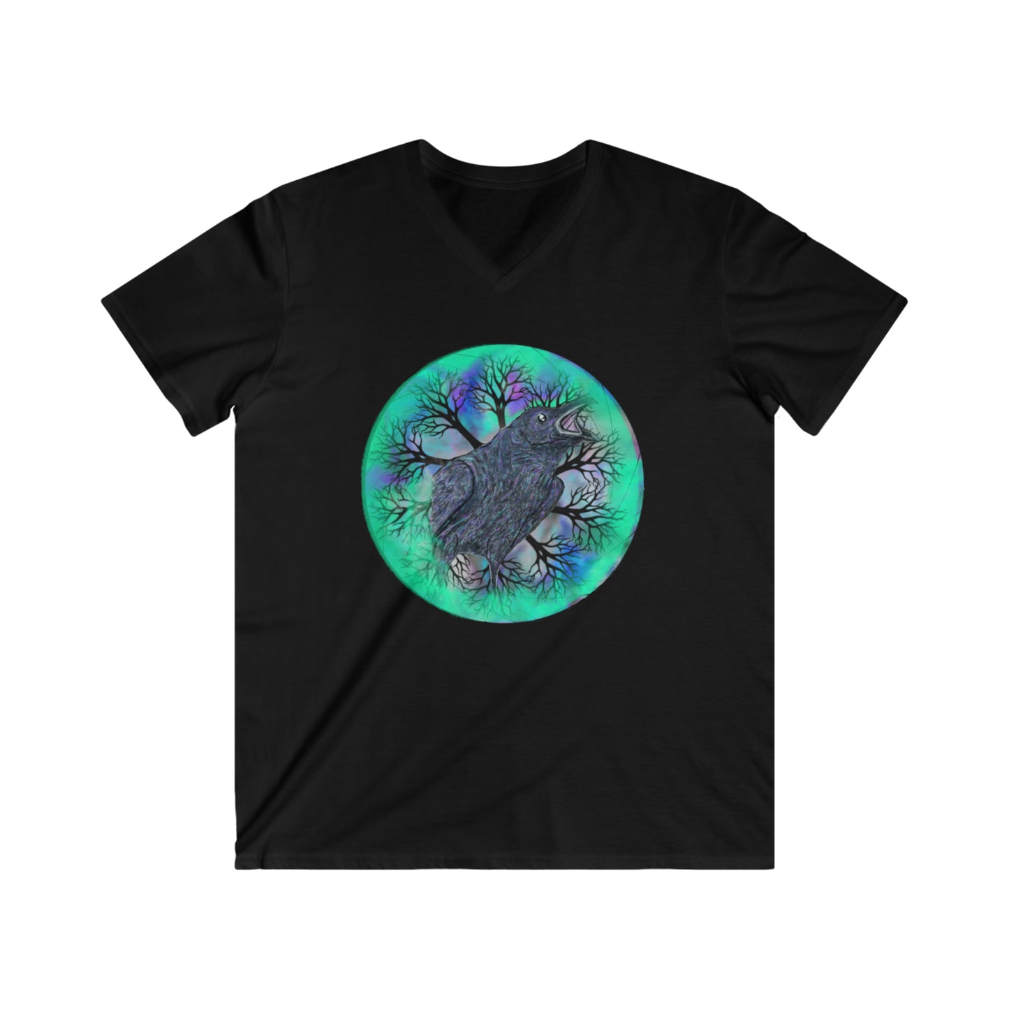 Raven Magick Men's Fitted V-Neck Short Sleeve Tee