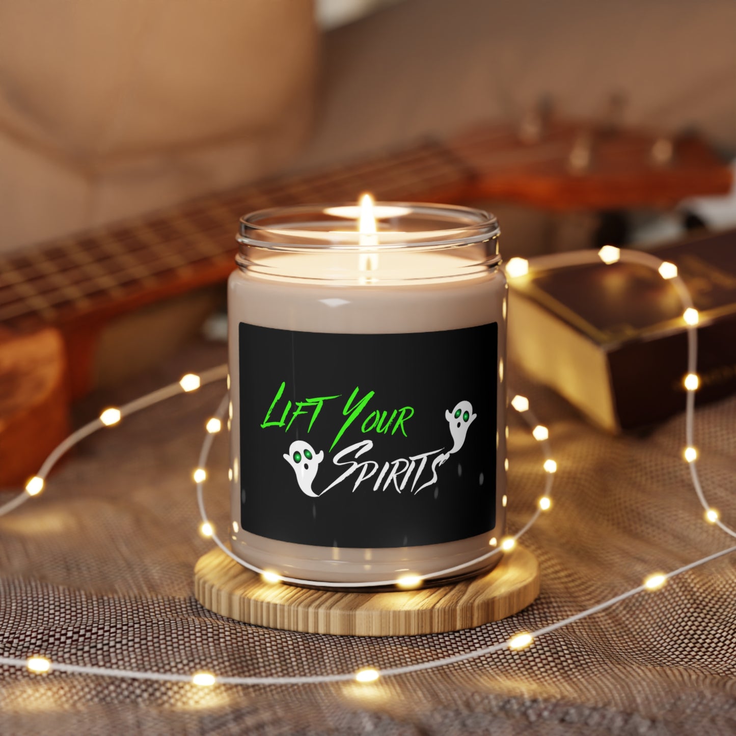 Lift Your Spirits Halloween Ghosts Scented Soy Candle, 9oz