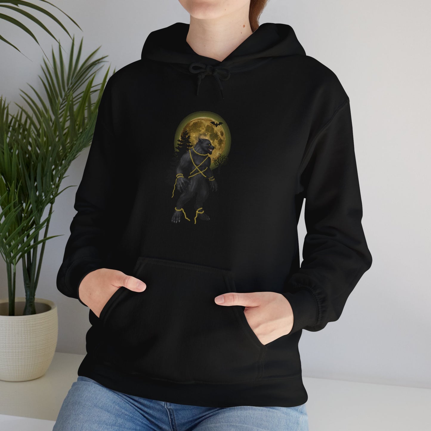 Unisex Heavy Blend™ Fenrir Unchained Hooded Halloween Sweatshirt