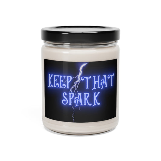 Keep That Spark, Scented Soy Candle, 9oz, Candle Pun, Valentines Day Gift