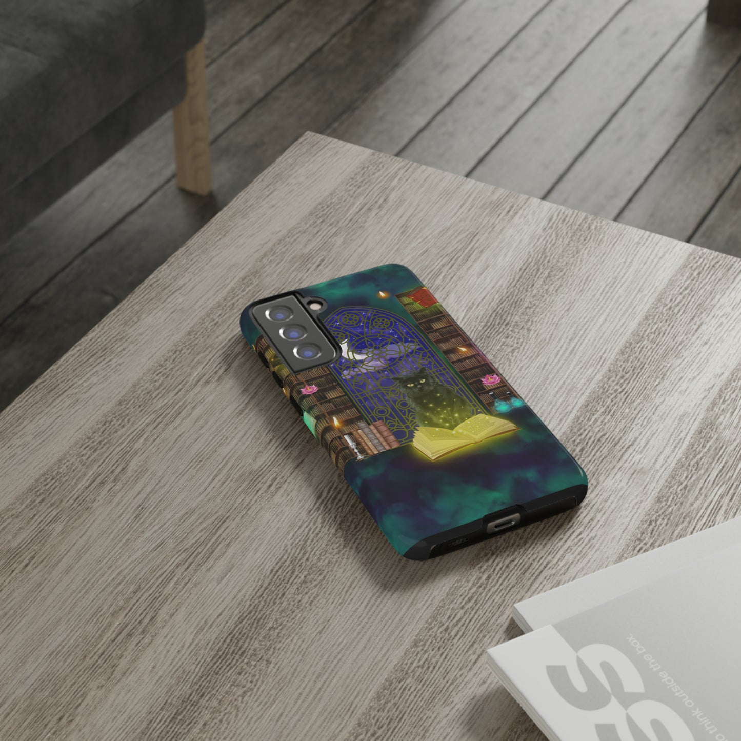 Mystic Cat Protective Phone Case, Samsung, iPhone, Pixel, all sizes