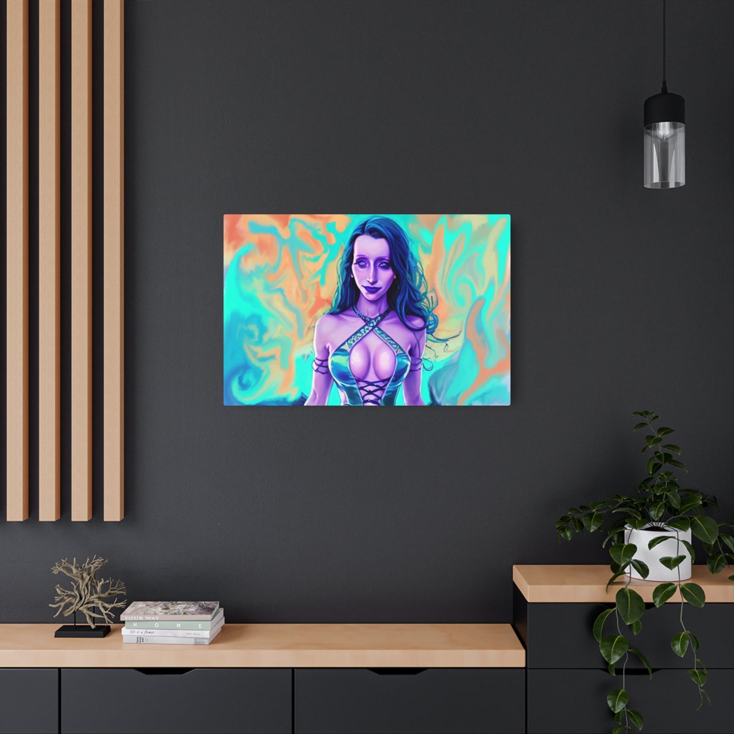 Cice, Greek Goddess Of The Sea, Metal Wall Art, Sea Goddess Gift, Deity Art, Unique Gift