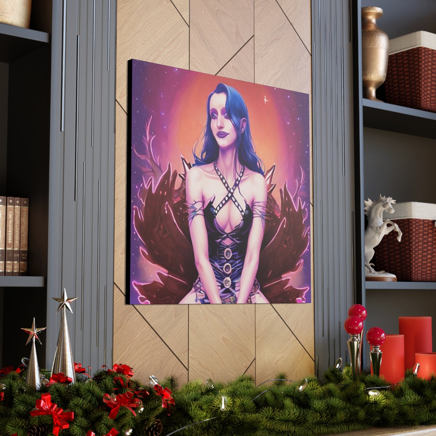 High Elvan Priestess, Canvas Art, Unique Fantasy Art, Unique Gifts, Original Art