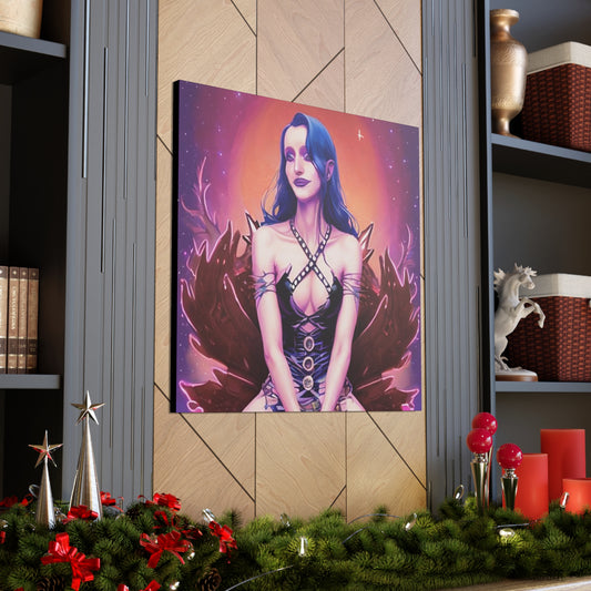 High Elvan Priestess, Canvas Art, Unique Fantasy Art, Unique Gifts, Original Art