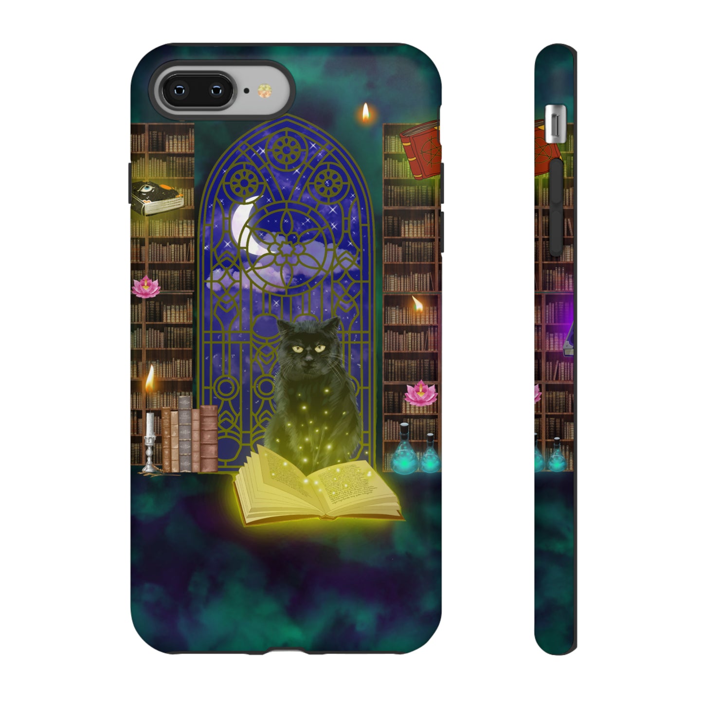 Mystic Cat Protective Phone Case, Samsung, iPhone, Pixel, all sizes