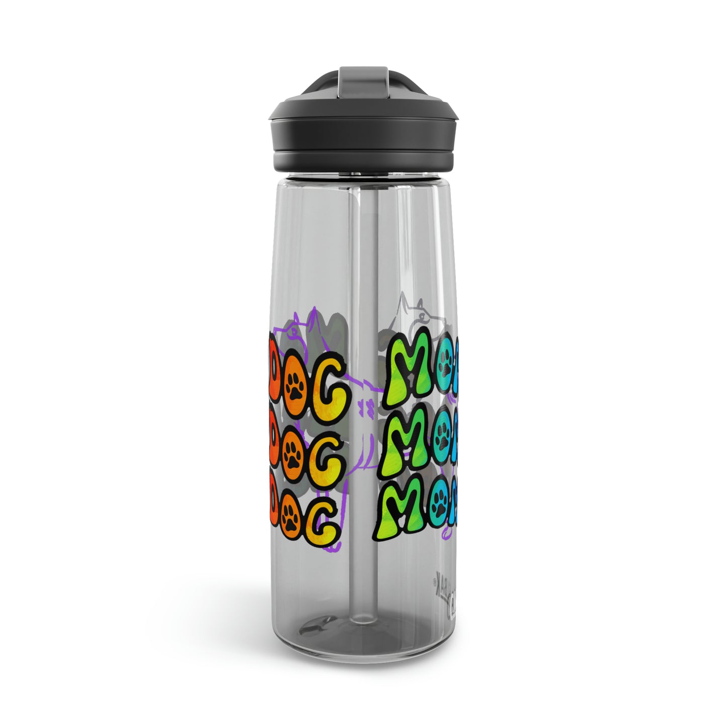 Dog Mom Water Bottle, 25oz