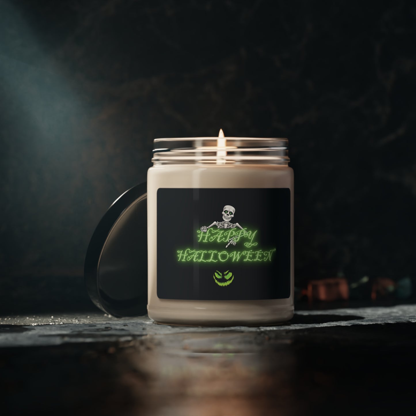 Happy Halloween Skeleton Scented Soy Candle, 9oz