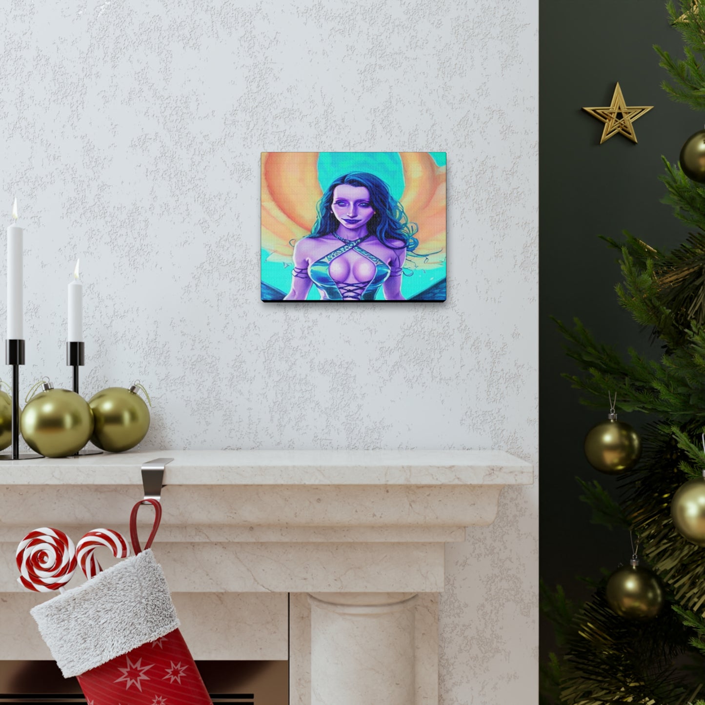 Circe, Greek Goddess Of The Sea, Canvas Art, Fantasy Art, Unique Gift, Original Art