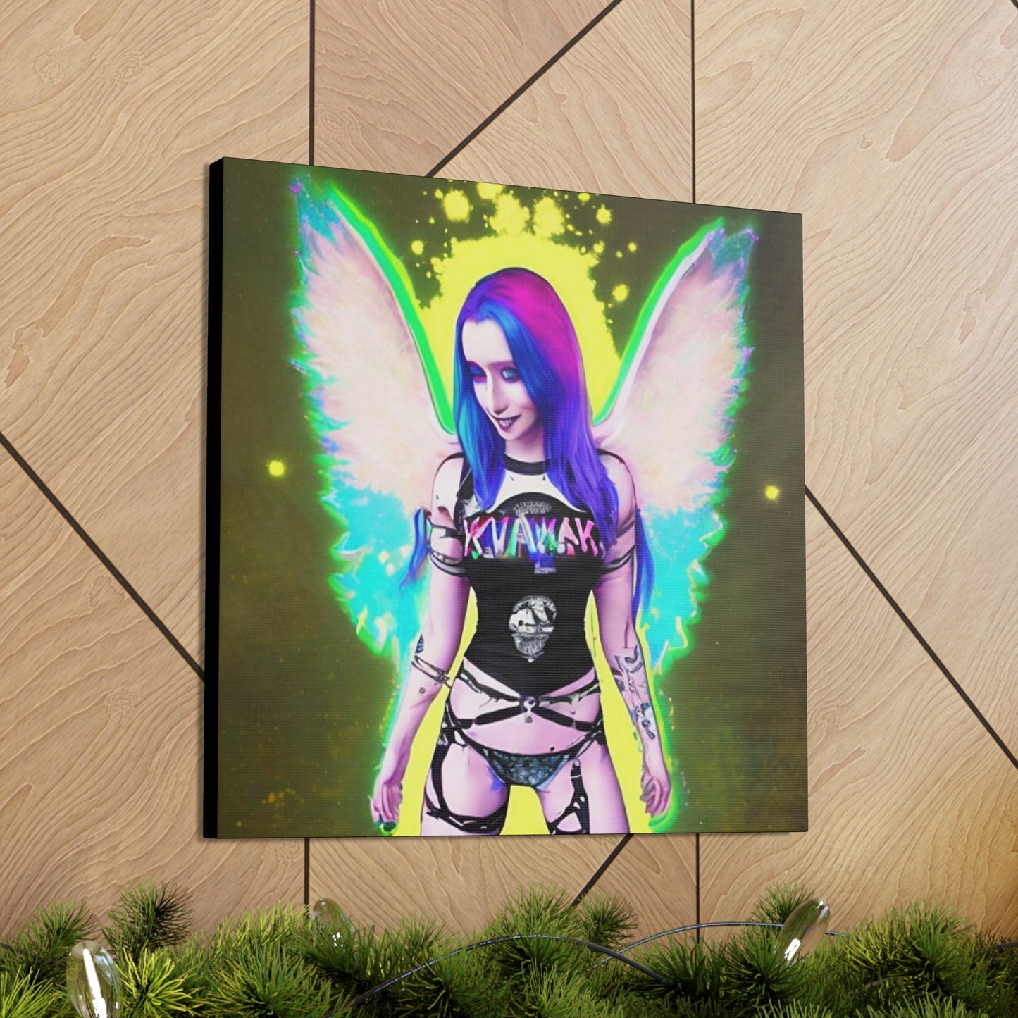 Kawai Anime Art, Canvas Print, Wall Art Original Art, Unique Gifts