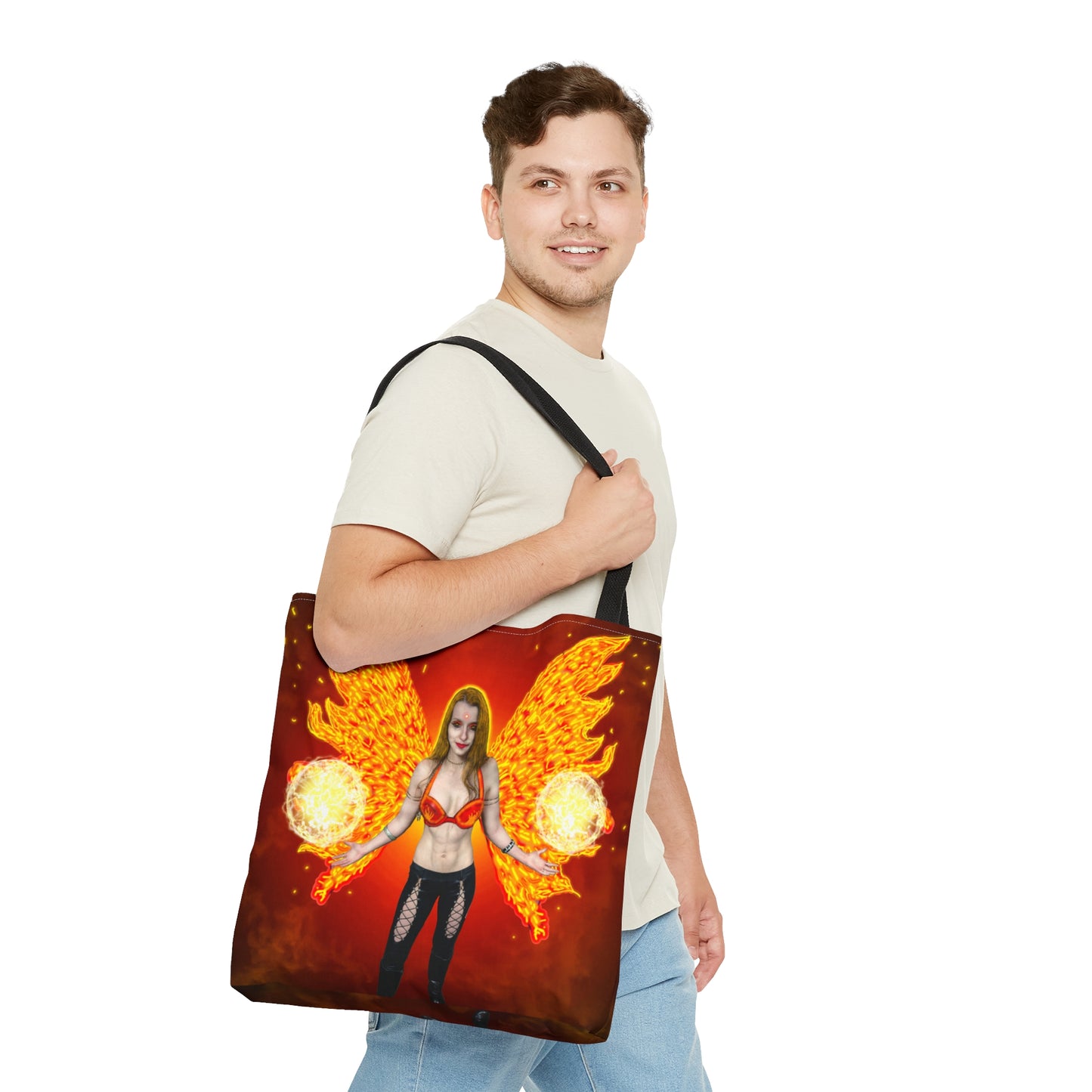 Mystic Fire Fairy Tote Bag