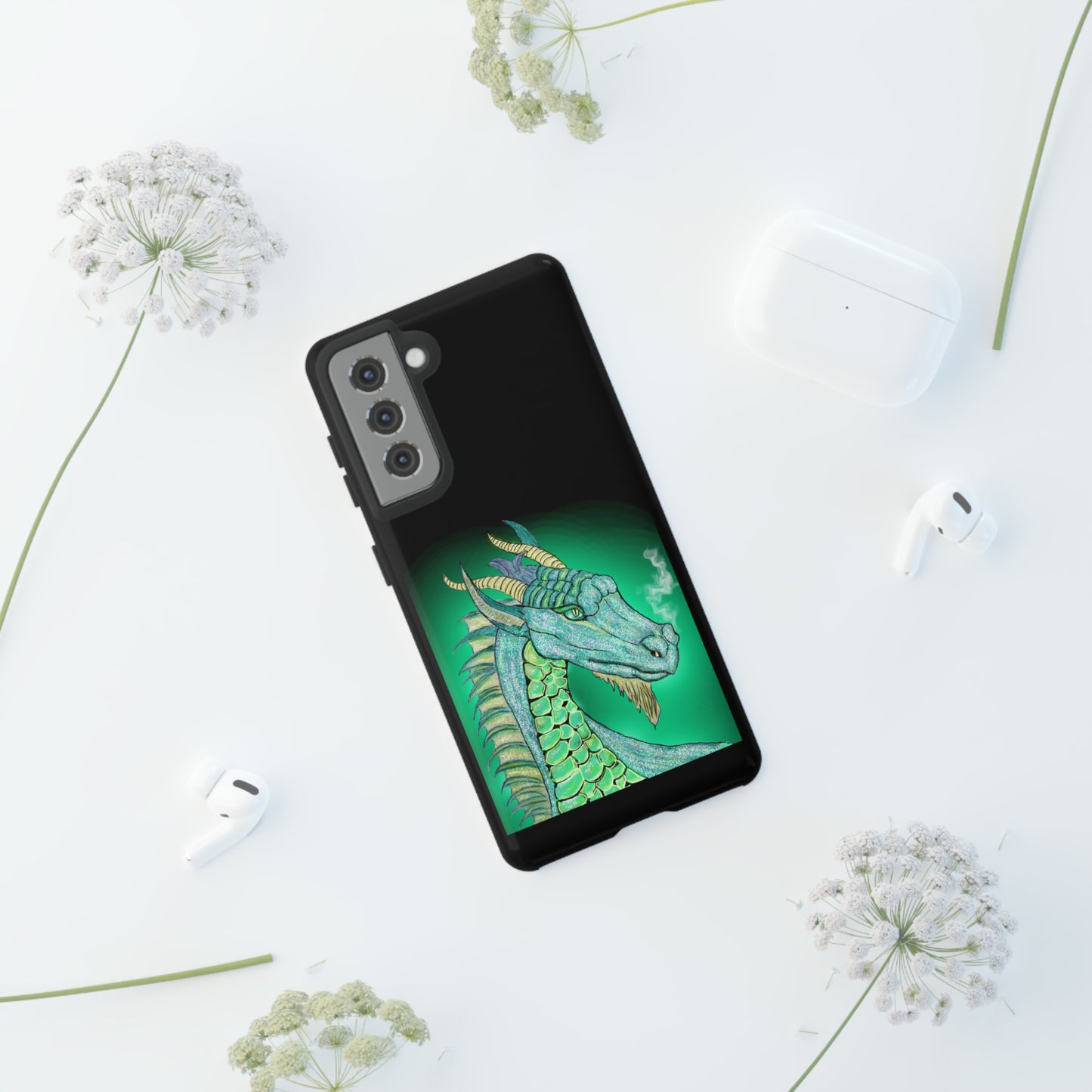 Mystic Dragon Protective Phone Case, Samsung, iPhone, Pixel, all sizes
