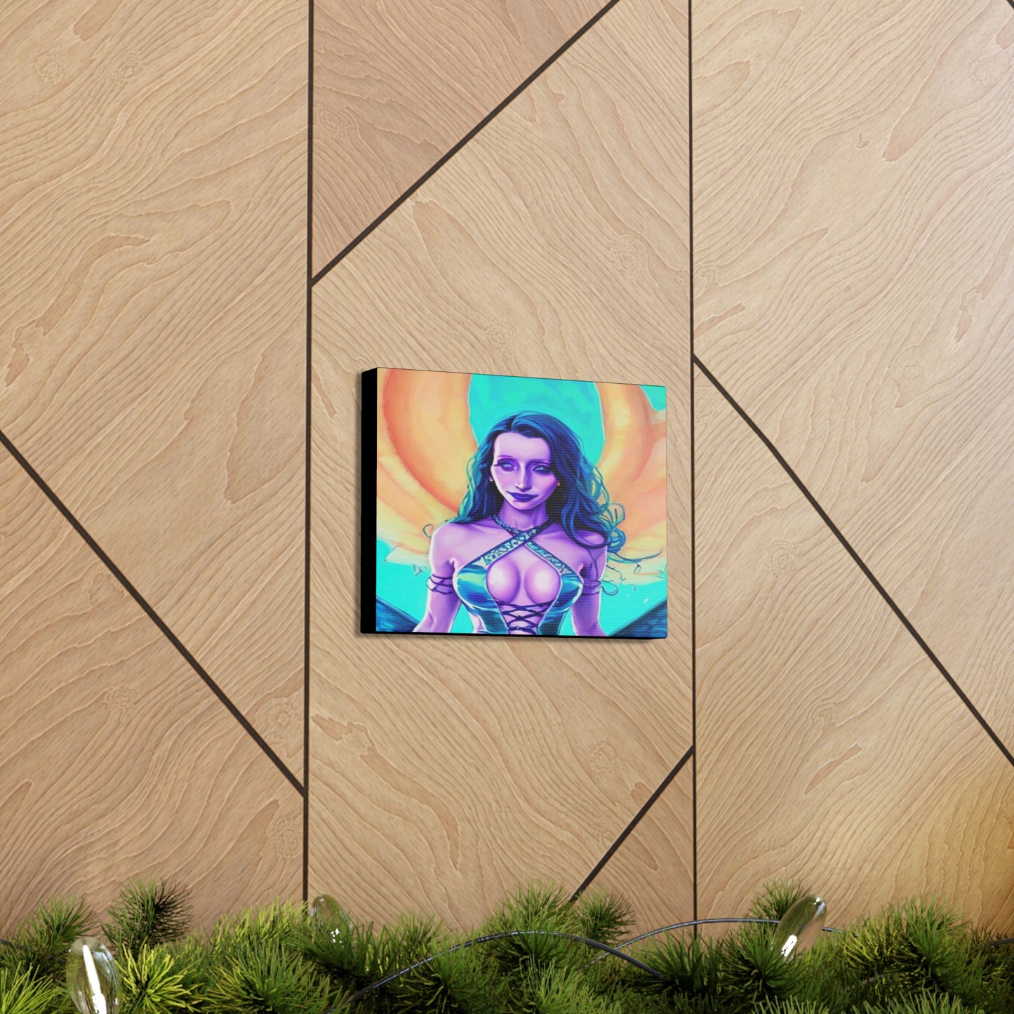 Circe, Greek Goddess Of The Sea, Canvas Art, Fantasy Art, Unique Gift, Original Art