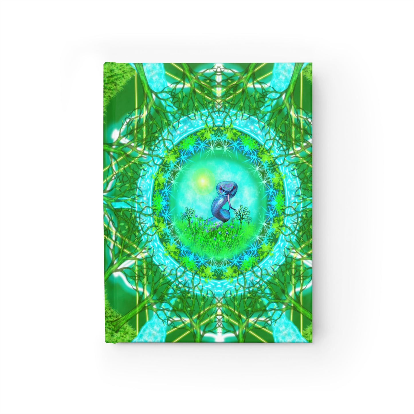 Snake Medicine Mandala Hardcover Journal - Ruled Line