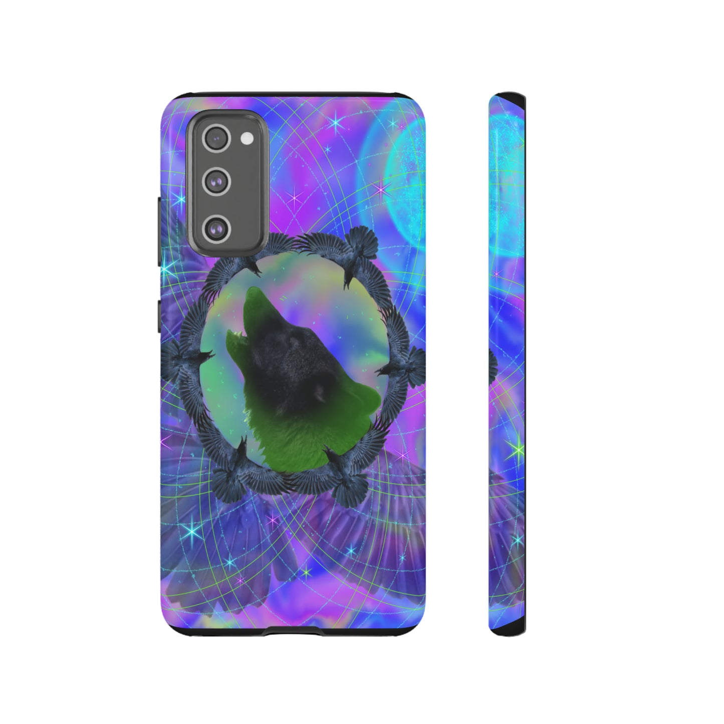 Mystic Wolf Protective Phone Case, Samsung, iPhone, Pixel, all sizes