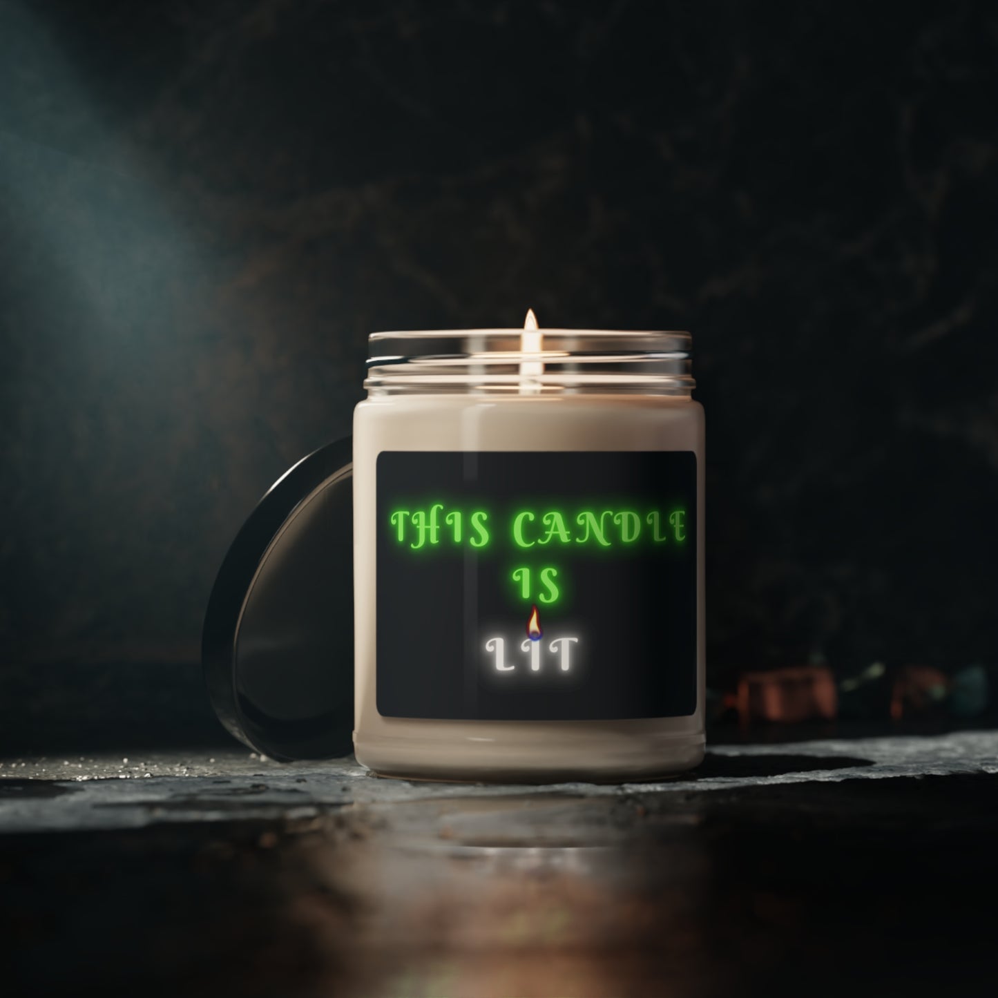 This Candle Is Lit, Scented Soy Candle, 9oz Candle Pun. Silly Gift