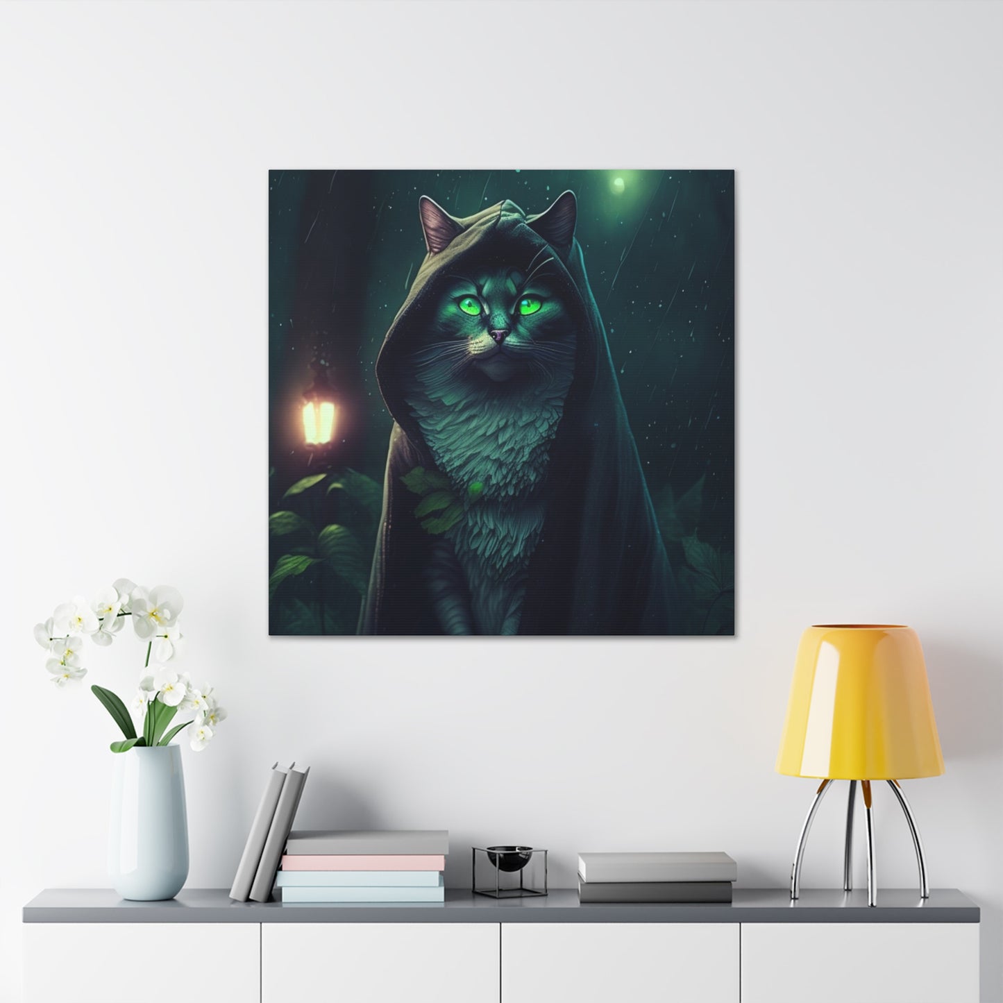 Wise Wandering Wizard, Canvas Art, Canvas Print, Wall Decor, Original Art, Unique Gifts